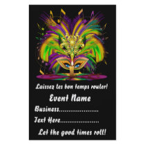Mardi Gras 5.5" x 8.5"  Portrait Please View Notes Custom Flyer