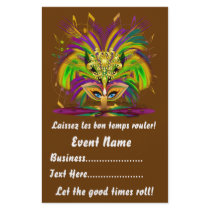 Mardi Gras 5.5" x 8.5"  Portrait Please View Notes Flyers