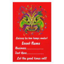 Mardi Gras 5.5" x 8.5"  Portrait Please View Notes Flyer Design