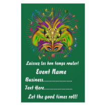 Mardi Gras 5.5" x 8.5"  Portrait Please View Notes Full Color Flyer