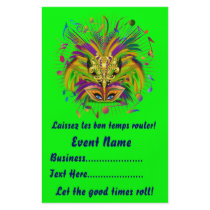 Mardi Gras 5.5" x 8.5"  Portrait Please View Notes Flyers