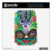 Mardi Gras Art Skins For iPhone 3G
