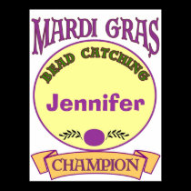 Mardi Gras Bead Champ, Personalize posters by figstreetstudio Mardi Gras Bead Champ, Personalize posters