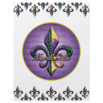 Mardi Gras bead Fleur de lis 2 Flyer
