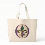Mardi Gras Bead Fleur de lis bags