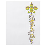 Mardi Gras bead Fleur de lis Flyer Design