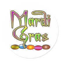Mardi Gras Beads Apparel stickers by 50thbirthdaygifts Mardi Gras Beads Apparel stickers