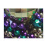 Mardi Gras Beads Gold Postcard Invitation Template