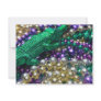 Mardi Gras Beads & Green Gator Invitations