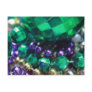 Mardi Gras Beads Green Postcards Invites