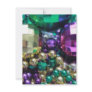 Mardi Gras Beads Large Beads Invitations or Invite