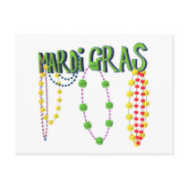Mardi Gras Beads Post Cards