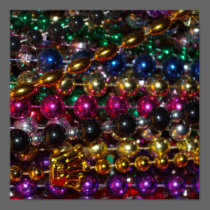 Mardi Gras beads posters