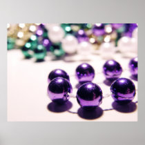 Mardi Gras Beads Posters