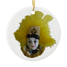 Mardi Gras Black & Geauld 2 ornament