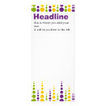 Mardi Gras Bubble Dots Custom Rack Card