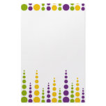 Mardi Gras Bubble Dots Personalized Stationery