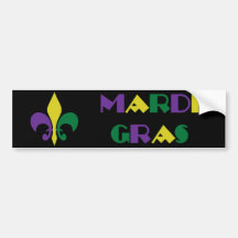 Mardi Gras Bumper Sticker
