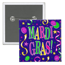 MARDI GRAS BUTTON