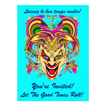 Mardi Gras Carnival Event  Please View Notes Personalized Invitations
