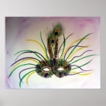 Mardi Gras Carnival Mask Poster Art Print