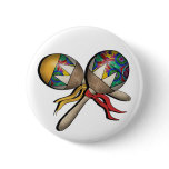 Mardi Gras, Carnival, Tropical Maracas - 01 buttons