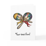 Mardi Gras, Carnival, Tropical Maracas - 01 Card