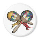 Mardi Gras, Carnival, Tropical Maracas - 01 magnets