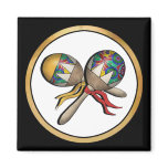 Mardi Gras, Carnival, Tropical Maracas - 01 magnets