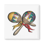 Mardi Gras, Carnival, Tropical Maracas - 01 magnets