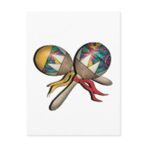 Mardi Gras, Carnival, Tropical Maracas - 01 Postcard