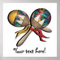 Mardi Gras, Carnival, Tropical Maracas - 01 Poster
