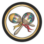 Mardi Gras, Carnival, Tropical Maracas - 01 stickers