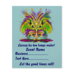 Mardi Gras Carvinal  4.5" x 5.6" Please View Notes Flyers