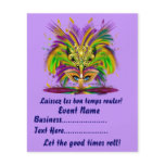 Mardi Gras Carvinal  4.5" x 5.6" Please View Notes Personalized Flyer