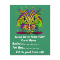 Mardi Gras Carvinal  4.5" x 5.6" Please View Notes Flyers