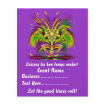 Mardi Gras Carvinal  4.5" x 5.6" Please View Notes Flyers