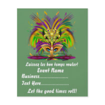 Mardi Gras Carvinal  4.5" x 5.6" Please View Notes Custom Flyer