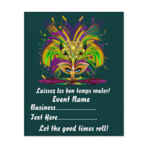 Mardi Gras Carvinal  4.5" x 5.6" Please View Notes Full Color Flyer