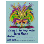 Mardi Gras Carvinal 8.5" x 11"  Please View Notes Full Color Flyer