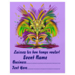 Mardi Gras Carvinal 8.5" x 11"  Please View Notes Full Color Flyer