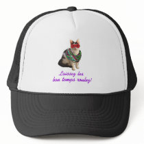 Mardi Gras Cat Mesh Hats