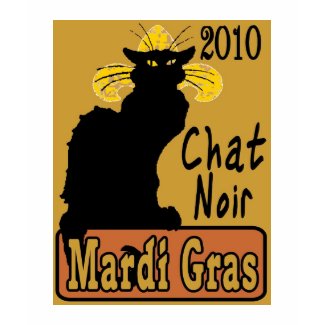 Mardi Gras Chat Noir 2010 shirt