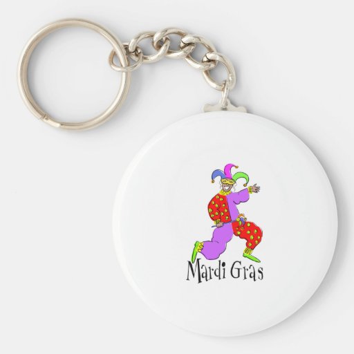 Mardi Gras Clown Key Chains