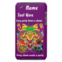 Mardi Gras Clown View notes please iPod Touch Case-Mate Case