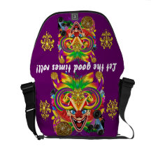 Mardi Gras Clown View notes please Courier Bags
