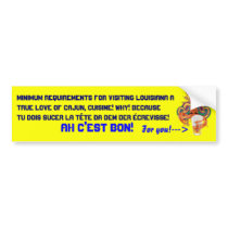 Mardi Gras Crawfish English View Hints please Bumper Stickers