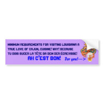 Mardi Gras Crawfish English View Hints please Bumper Stickers