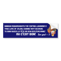 Mardi Gras Crawfish English View Hints please Bumper Stickers