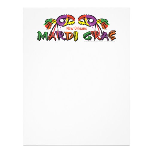 mardi gras letterhead